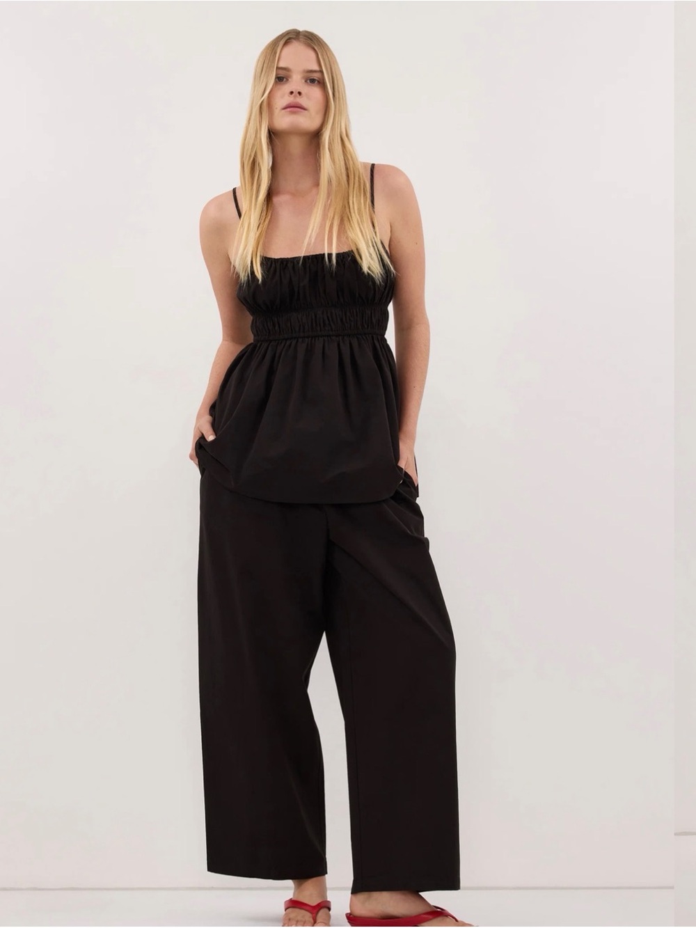 DISSH Zahara Black Cotton Pant - Picture 2 of 6